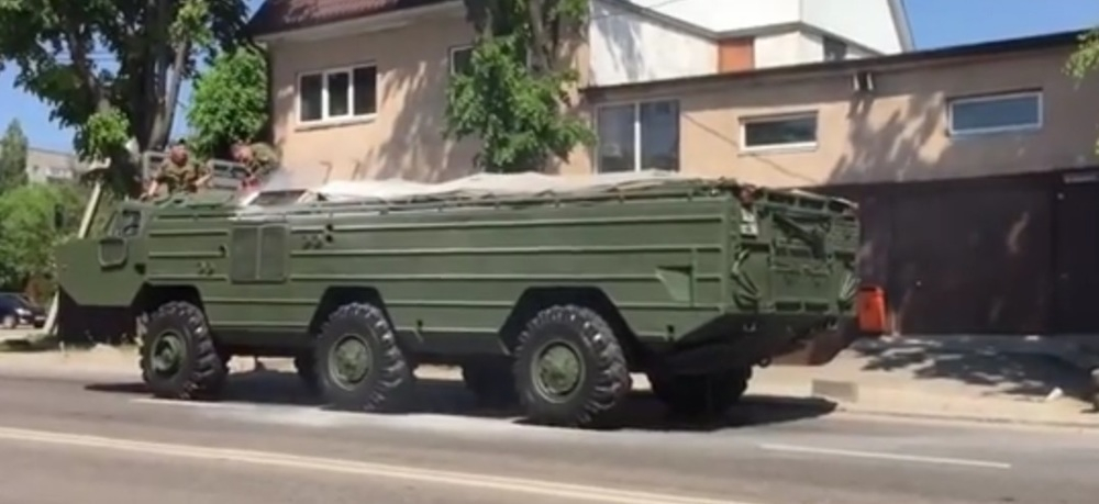 В Воронеже загорелся тактический ракетный комплекс В Воронеже загорелся тактический ракетный комплекс