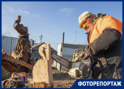 Из гробовщика - в виртуозного бензопильщика: как Александр Ивченко превращает бревна в шедевры Из гробовщика - в виртуозного бензопильщика: как Александр Ивченко превращает бревна в шедевры