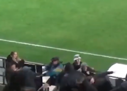 Опубликовано видео драки фанатов во время матча "Факел-Воронеж" - "Урал" Опубликовано видео драки фанатов во время матча "Факел-Воронеж" - "Урал"