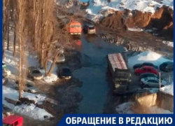 Дорога к ЖК превратилась в ад для автомобилистов Воронежа Дорога к ЖК превратилась в ад для автомобилистов Воронежа