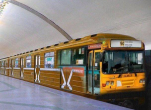 Жители Воронежа увидели, как 90-й автобус будет ходить в метро Жители Воронежа увидели, как 90-й автобус будет ходить в метро