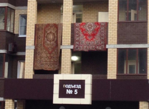 Жители элитного района Воронежа вывесили персидские ковры и рассмешили горожан Жители элитного района Воронежа вывесили персидские ковры и рассмешили горожан
