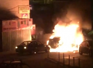 Последствия взрыва Toyota у храма в Воронеже попали на видео Последствия взрыва Toyota у храма в Воронеже попали на видео