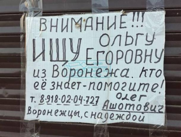 Олег Ашотович с надеждой ищет Ольгу Егоровну из Воронежа Олег Ашотович с надеждой ищет Ольгу Егоровну из Воронежа