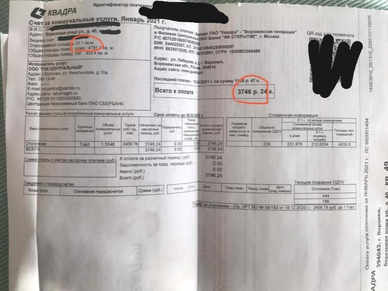 Отопление безбожно подорожало, а крыша поехала: воронежец пожаловался на «Квадру» Отопление безбожно подорожало, а крыша поехала: воронежец пожаловался на «Квадру»