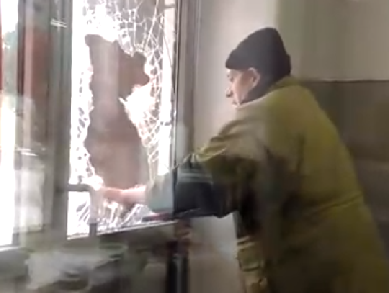 Эпичный побег запертого в супермаркете вора сняли в Воронеже Эпичный побег запертого в супермаркете вора сняли в Воронеже