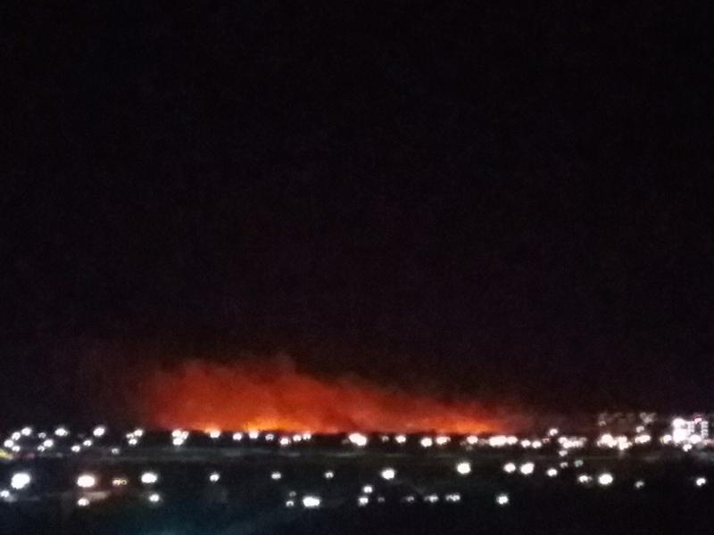 Впечатляющее видео пожара на лугу сняли с неба под Воронежем Впечатляющее видео пожара на лугу сняли с неба под Воронежем