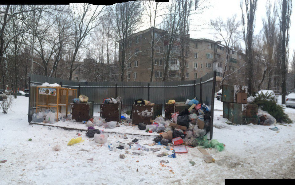 На скандальной мусорке по Хользунова в Воронеже коммунальщики взялись за старое На скандальной мусорке по Хользунова в Воронеже коммунальщики взялись за старое