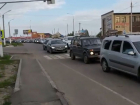 Хронический затор перед мостом в Семилуках воронежцы сняли на видео