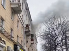 Опубликовано видео пожара, на котором эвакуировали пятерых человек в центре Воронежа