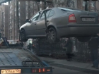 Сверхбыстрая эвакуация автомобиля попала на видео в Воронеже