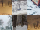 Воронежцы пали духом от снегопада в последний день марта