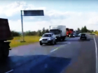 О многокилометровой пробке в Лосево предупредил воронежский водитель