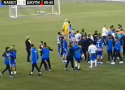Опубликовано видео массовой драки с участием футболистов воронежского «Факела»