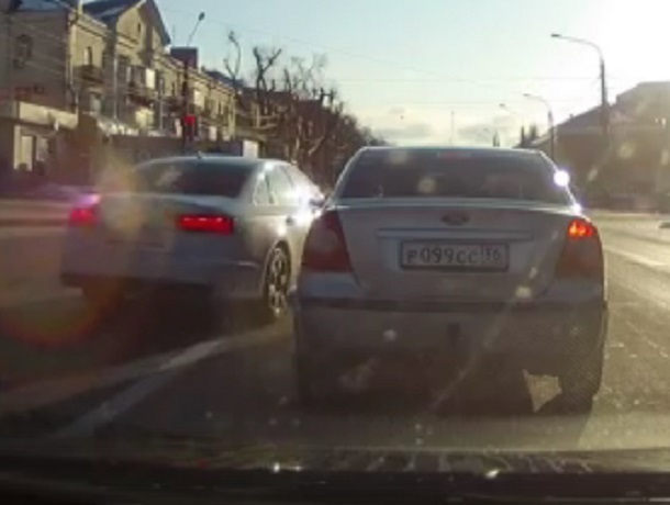 Мгновенная карма настигла нарушителя на Audi в Воронеже