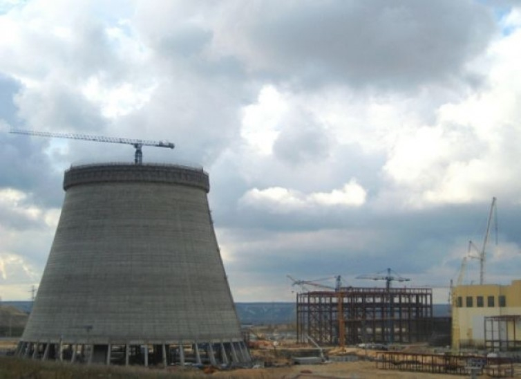 На Нововоронежской АЭС-2 завершили монтаж внутренних опор градирни энергоблока № 1