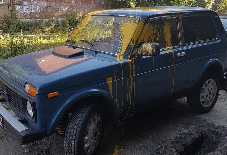 «Ночной мститель» облил краской автомобиль в Юго-западном районе Воронежа