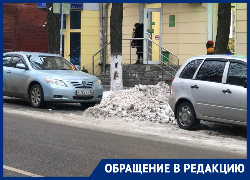 Платные парковки в Воронеже пригодились для хранения снега