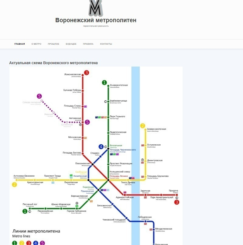 Воронеж проект метро