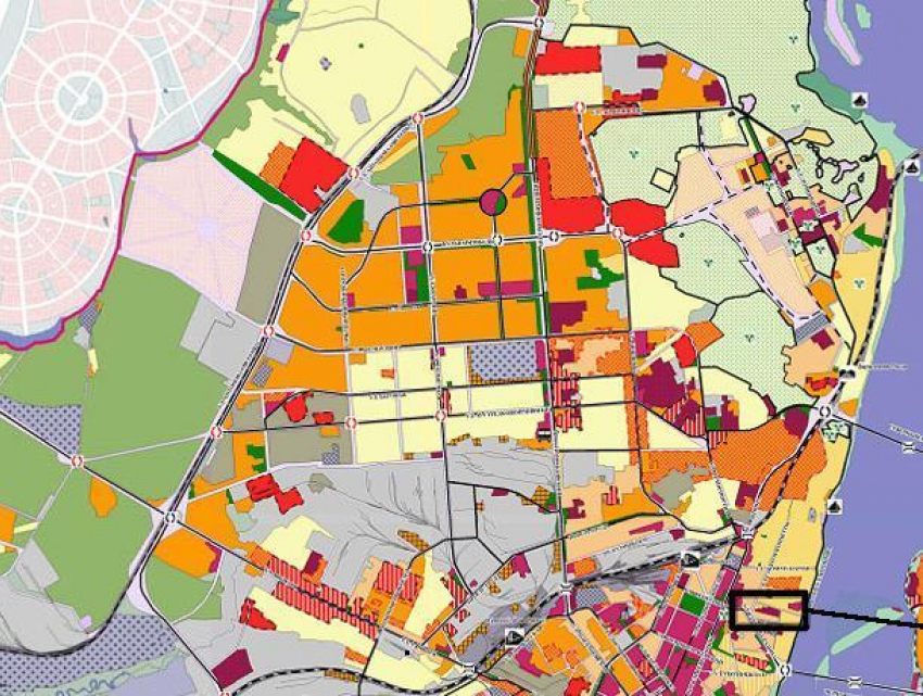 Генеральный план застройки воронежа до 2030 карта