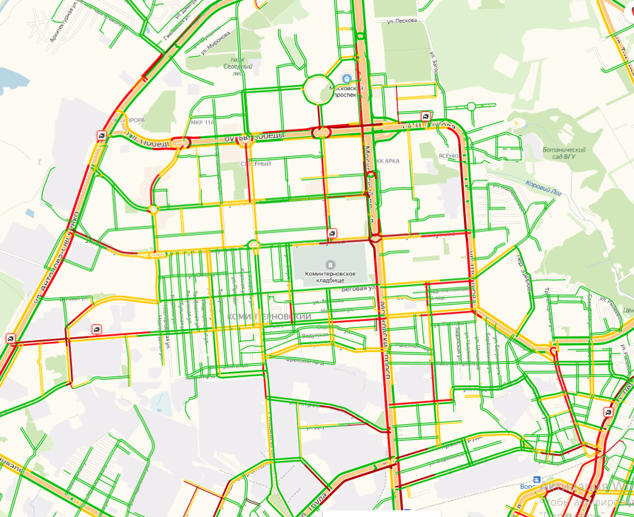 Карта пробок новочеркасск